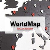 Carte du Monde Deco 3D & Map Monde Murale