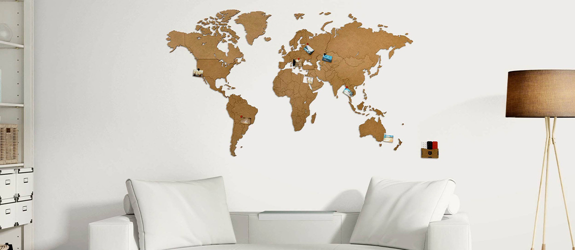 Carte du Monde en Liege