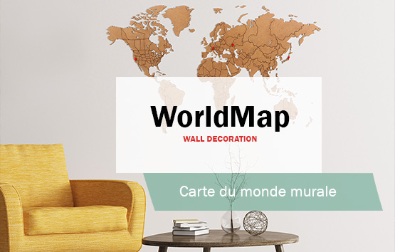 Carte du monde murale