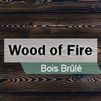 bardage bois brulé wood of fire