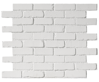 parement briques anglaises blanches