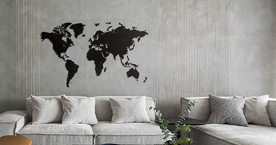 Déco avec la Carte du Monde Murale | Mappemonde Murale